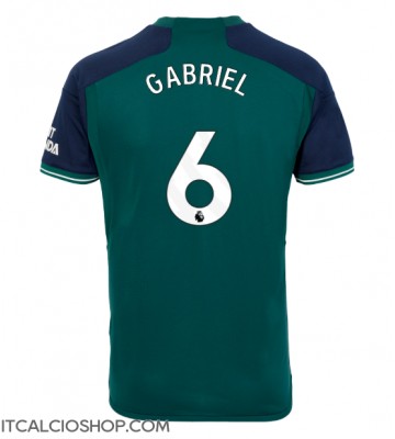 Arsenal Gabriel Magalhaes #6 Terza Maglia 2023-24 Manica Corta